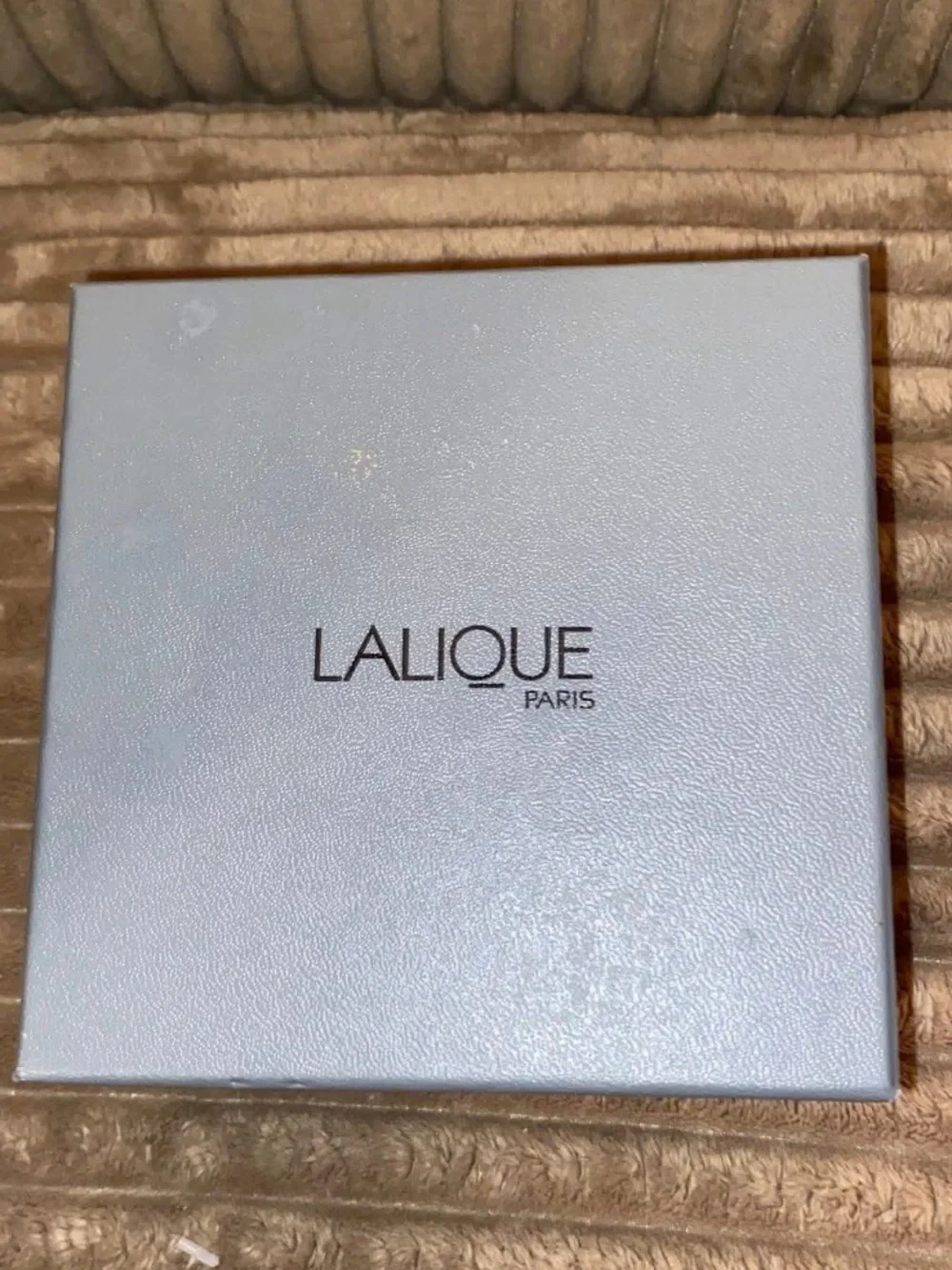 Lalique “Ingrid” Clear Crystal Floral Vase Vintage with box & insert